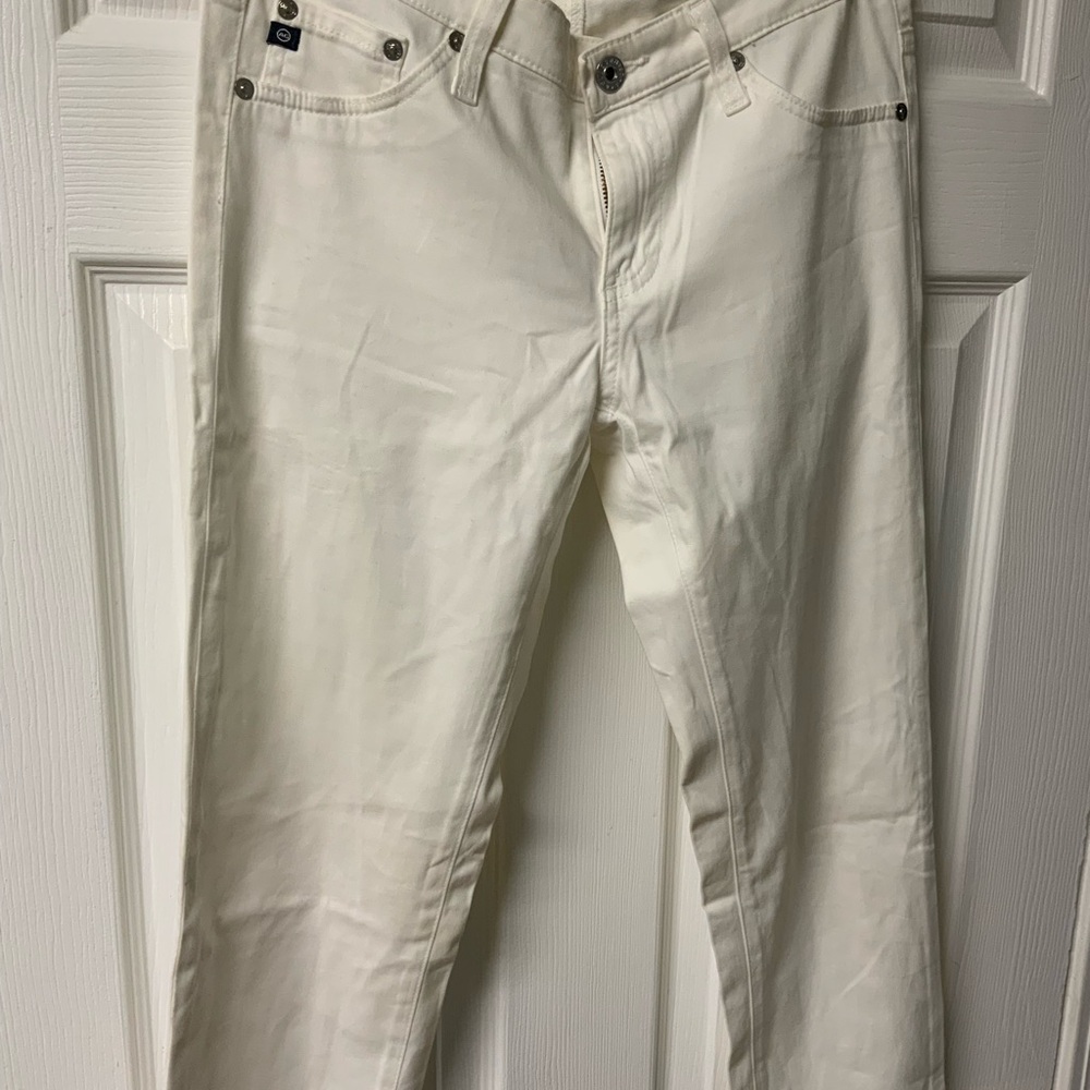 AG Adriano Goldschmied women’s size 27R WHITE Slim PANTS